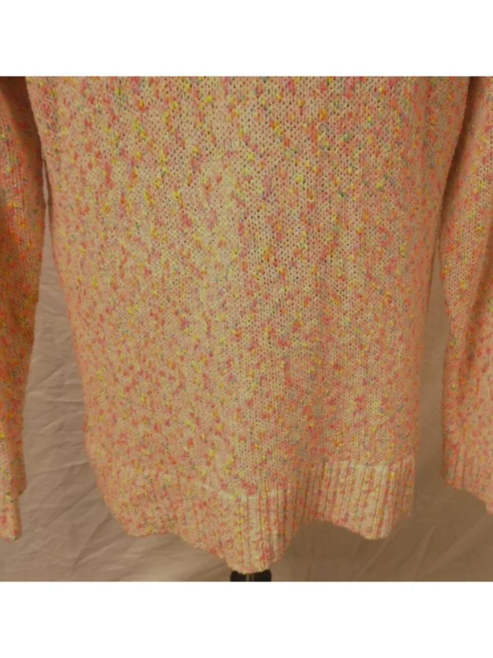 Torrid Womens 2 Pink Marled Flamingo Pullover Tunic Long Colorful Sweater